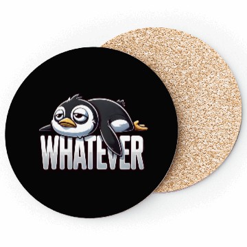 Discover Tired Penguin no energy chilling Coasters