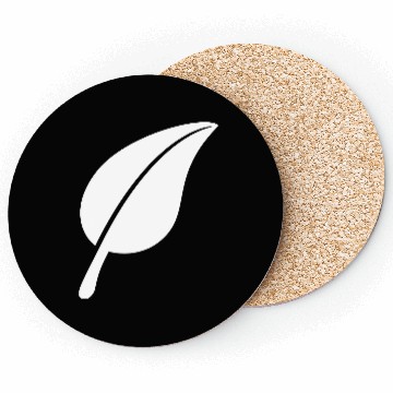 Discover White Beautiful Leaf Eco Spring Summer Cool Nature Coasters