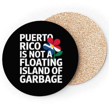 Discover Puerto Rico Pride Bold Awareness Statement Coasters