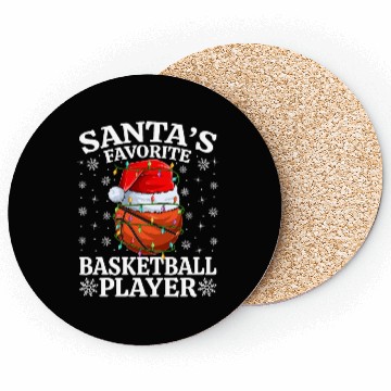 Discover Santa's Favorite Basketball Player Coasters