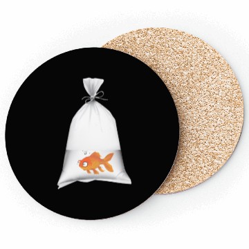 Discover fish in a bag Coasters