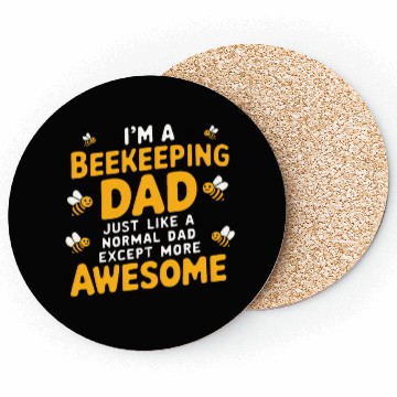 Discover Beekeeping dad Coasters