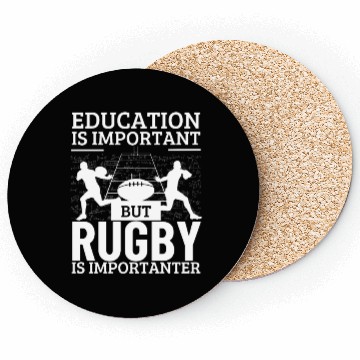 Discover Rugby Player Education Is Important Funny Rugby Coasters