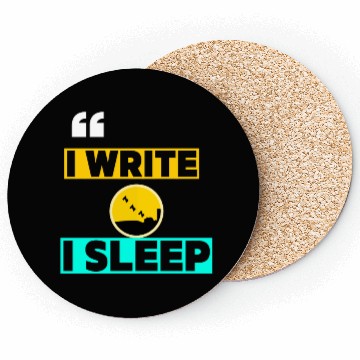 Discover I Write I Sleep Funny Crime Writing Coasters