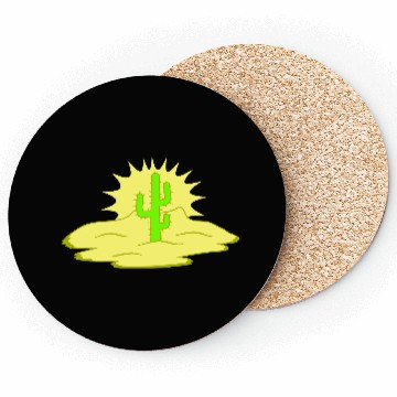 Discover Cactus Desert Sunset Evening Sun Night Sunny Cacti Coasters
