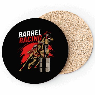 Discover Horse Riding Cowgirl Barrel Racing Rodeo Coasters