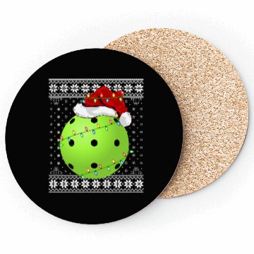 Discover Pickleball Player Ugly Christmas Coasters