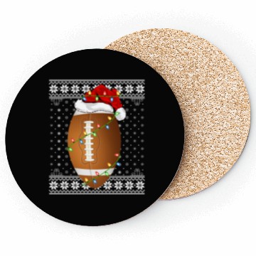Discover Rugby Player Ugly Christmas Coasters
