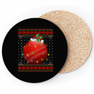 Discover Cricket Player Christmas Coasters