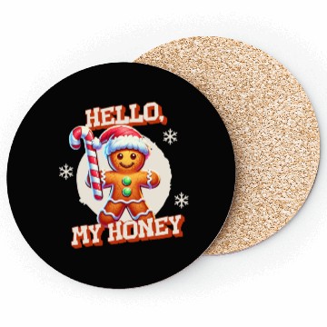 Discover Gingerbread Man - Hello, My Honey! Coasters