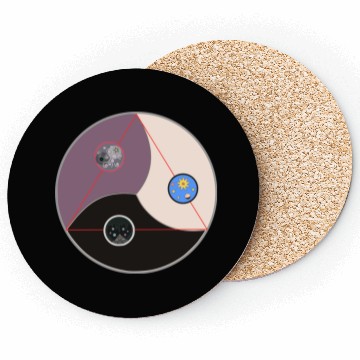 Discover Three worlds Circle Coasters