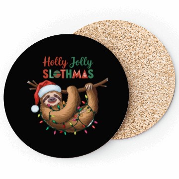 Discover Holly Jolly Slothmas Coasters