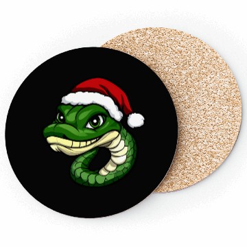Discover Snakes Christmas Coasters