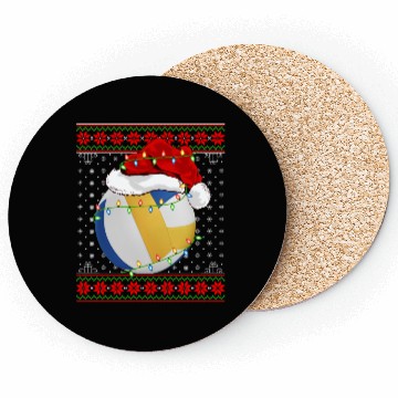 Discover Volleyball Player Christmas Coasters