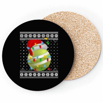 Discover Croquet Ball Christmas Coasters