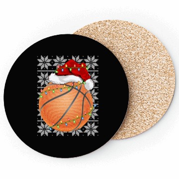Discover Basketball Santa Coasters