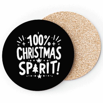 Discover 100% Christmas Spirit Coasters