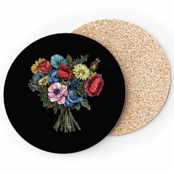 Discover Flower Bouquet Flowers Flowers Coasters
