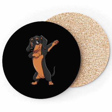 Discover Dabbing dance post Dachshund dog lovers pet love Coasters