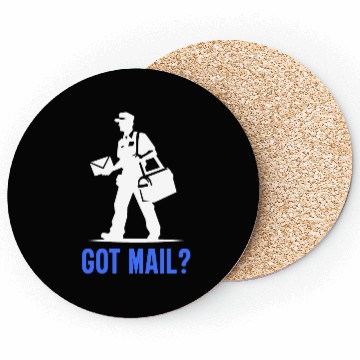 Discover Postal Worker and Mailman Design Coasters