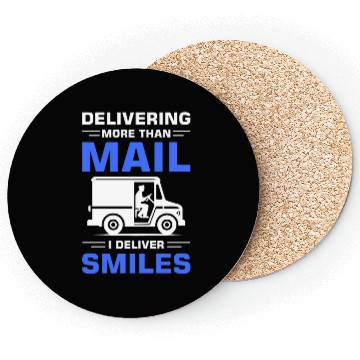 Discover Postal Worker and Mailman Design Coasters