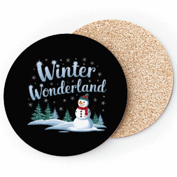 Discover christmas snowman winter wonderland Coasters