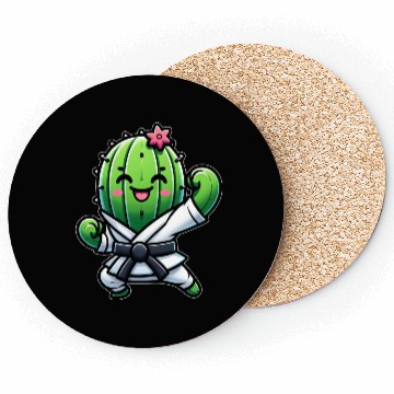 Discover Cactus Cookie Cartoon Sweet Dessert Snack Coasters