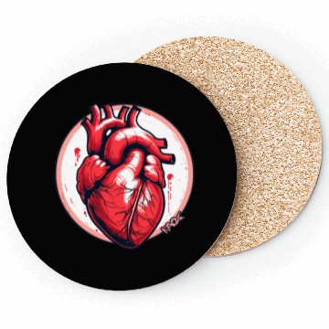 Discover Anatomy of a Heart Coasters