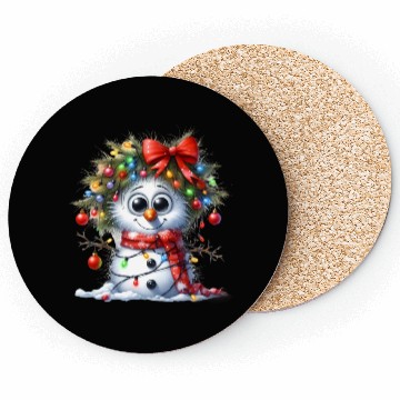 Discover Christmas Merry Christmas For Gift Snowman Coasters