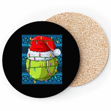 Discover Tennis Christmas Lights Coasters