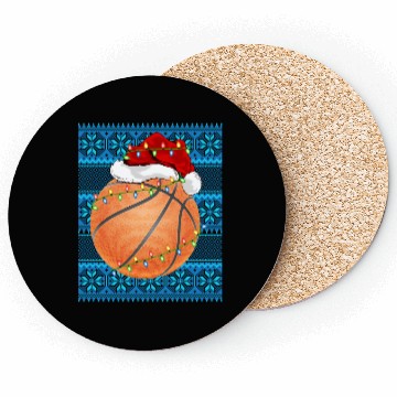 Discover Basketball Christmas Lights Coasters