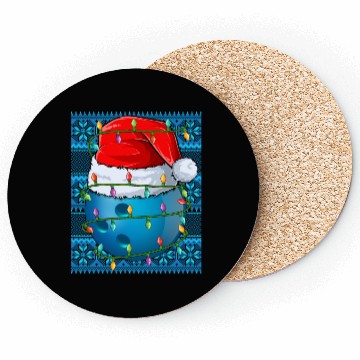 Discover Bowling Ball Christmas Lights Coasters