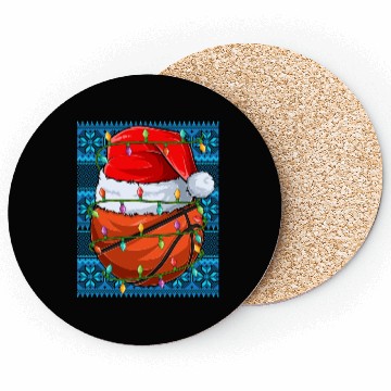 Discover Basketball Christmas Lights Coasters