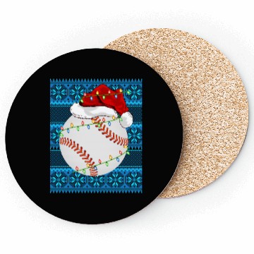 Discover Baseball Christmas Lights Coasters