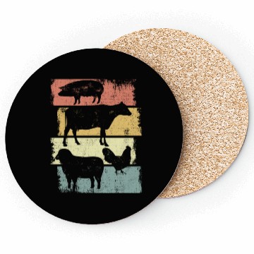 Discover Retro Farming Husbandry Coasters