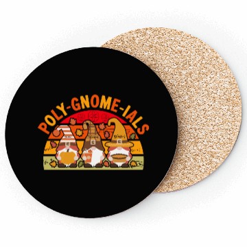 Discover Poly-Gnome-Ials Funny Math Teacher Coasters