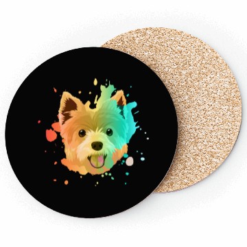 Discover Yorkshire Terrier Colorful Coasters