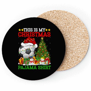 Discover Football Christmas Tree Lights Coasters