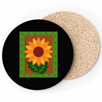 Discover Sunflower summer autumn- fall colors Coasters