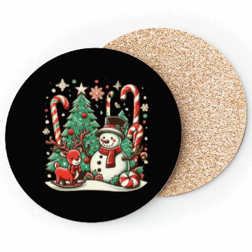 Discover Vintage Christmas Cheer Coasters