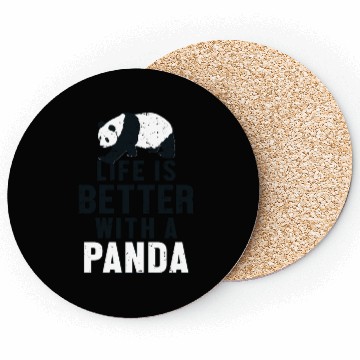 Discover Life is Better with a Panda Panda Bear Friend Coasters