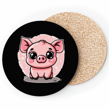 Discover Cute Little Piggy Piglet Coasters