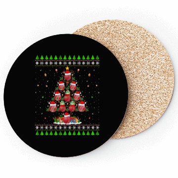 Discover Cricket Christmas Tree Coasters