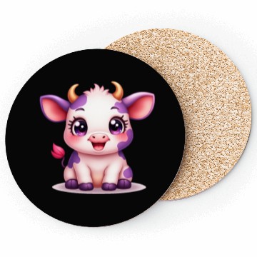 Discover blueberry cow Gift unique Coasters