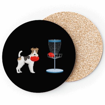 Discover Dog Who Plays Disc Golf - Disc Golf Dog Coasters