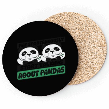 Discover Spontaneously Start Talking About Panda Friend Coasters