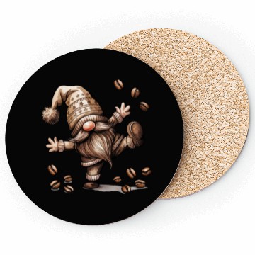 Discover Funny Gnomes, Retro Christmas Coasters