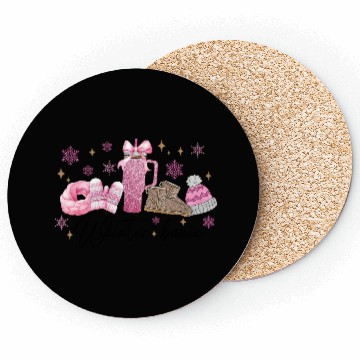 Discover Winter Basic, Merry Christmas Coasters