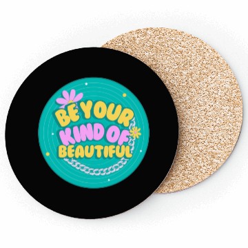 Discover Green and Yellow Creative Retro Quotes Coasters
