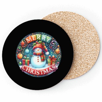 Discover Merry Christmas, Christmas Retro Coasters